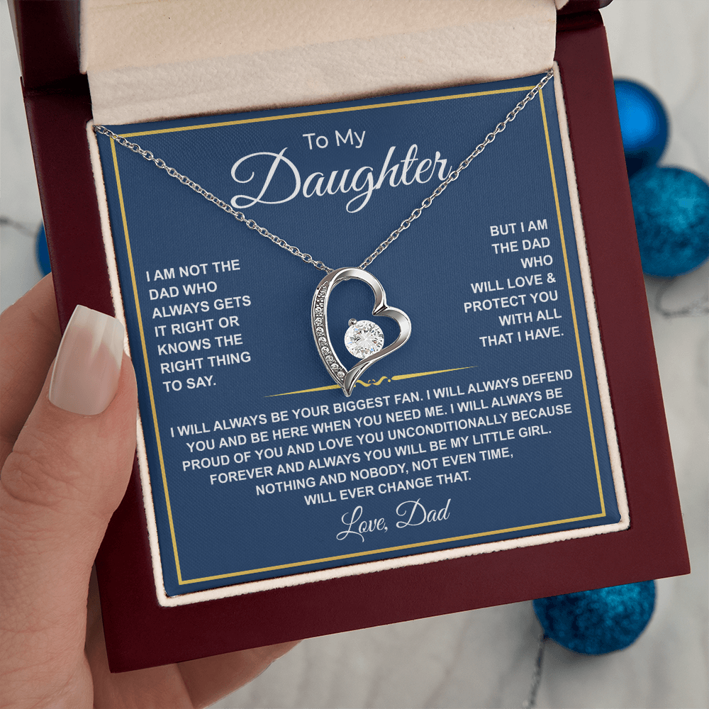 To My Daughter — Forever Your Biggest Fan Necklace from Dad