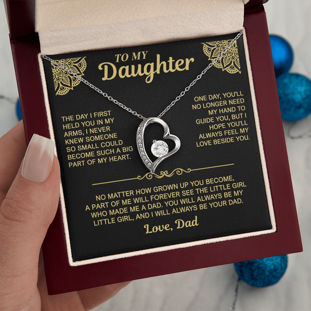 To My Daughter — Always My Little Girl | Forever Love Necklace