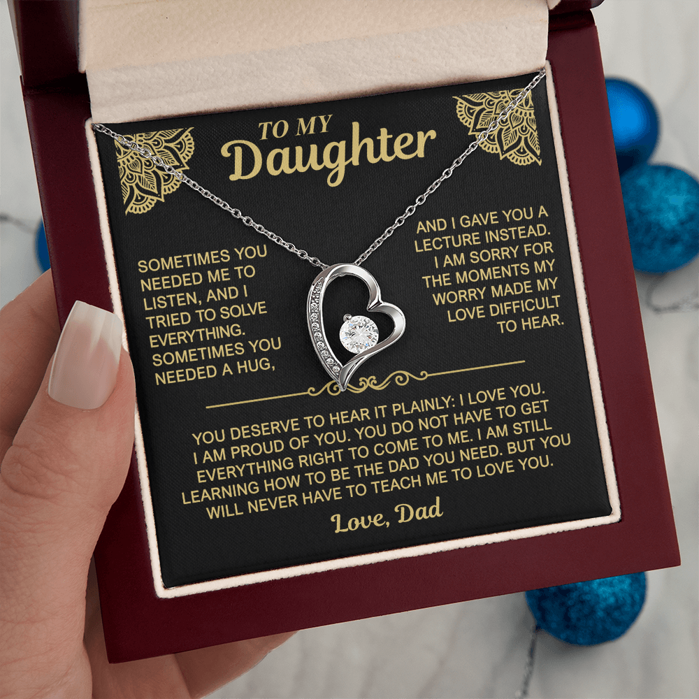 To My Daughter — I Love You. I'm Proud of You. | Forever Love Necklace