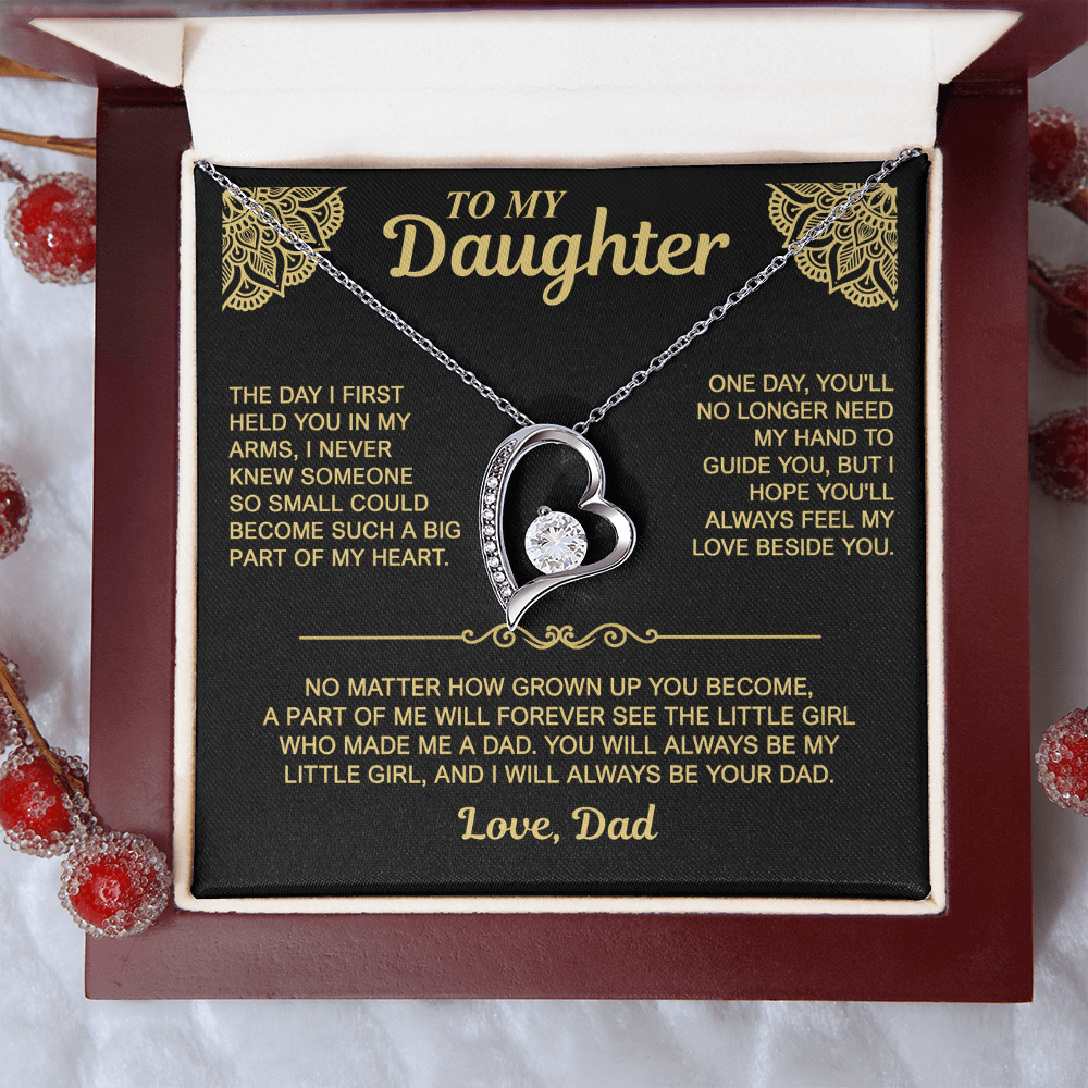 To My Daughter — Always My Little Girl | Forever Love Necklace