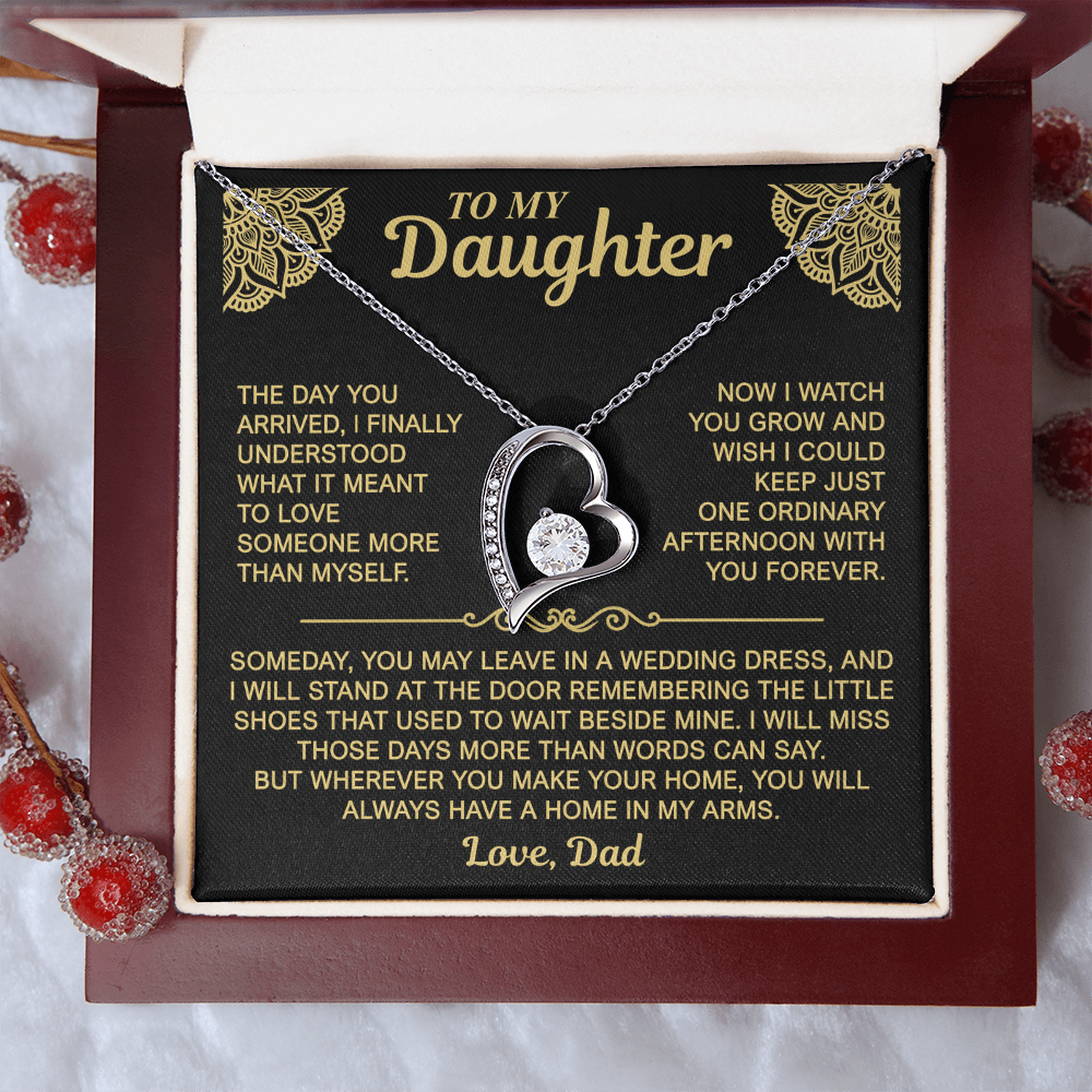 To My Daughter — Always a Home in My Arms | Forever Love Necklace
