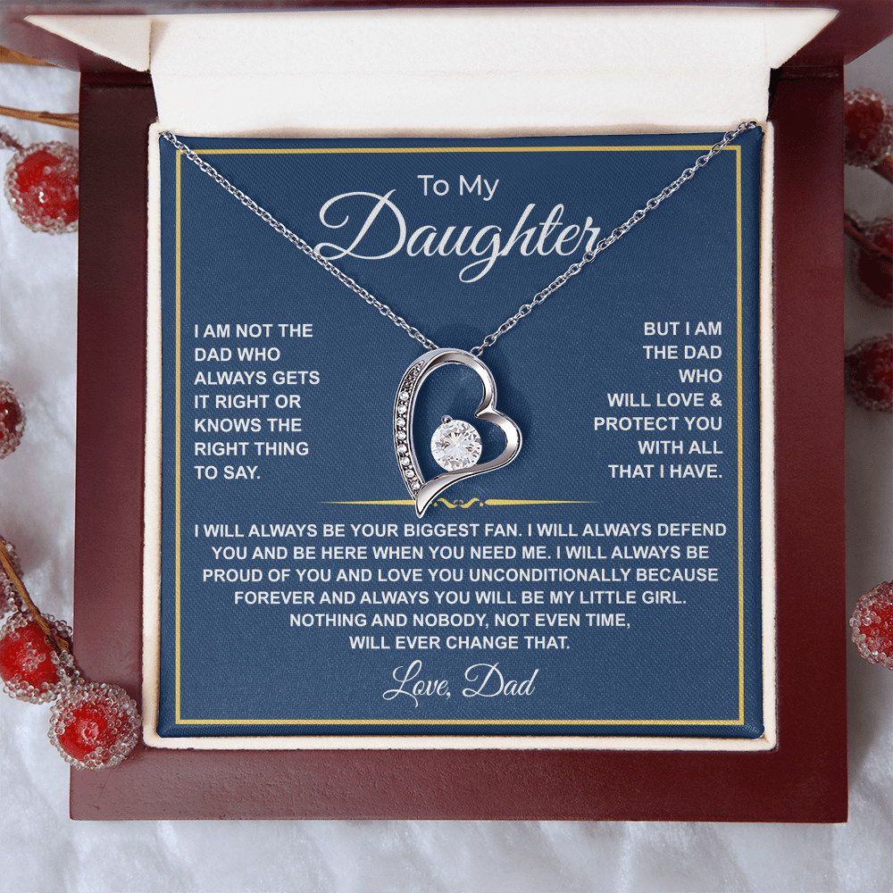 To My Daughter — Forever Your Biggest Fan Necklace from Dad