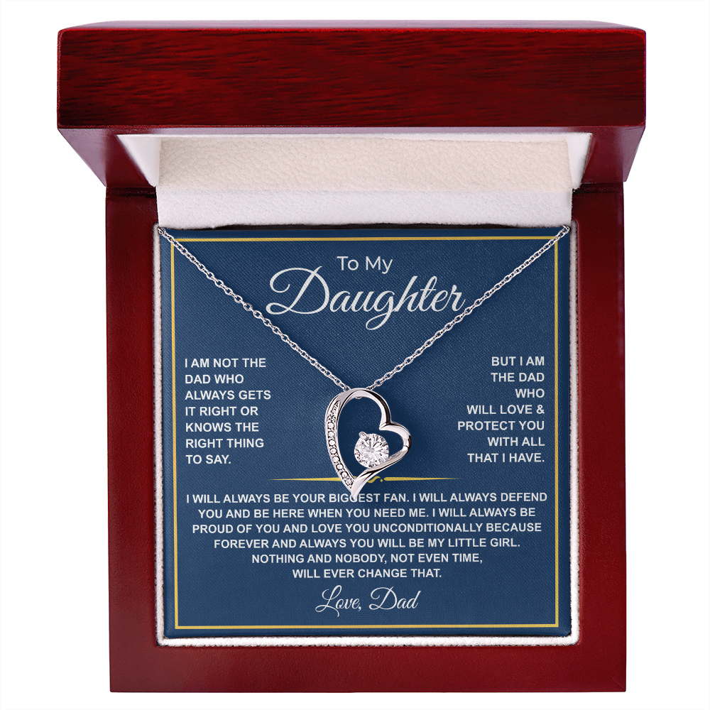 To My Daughter — Forever Your Biggest Fan Necklace from Dad