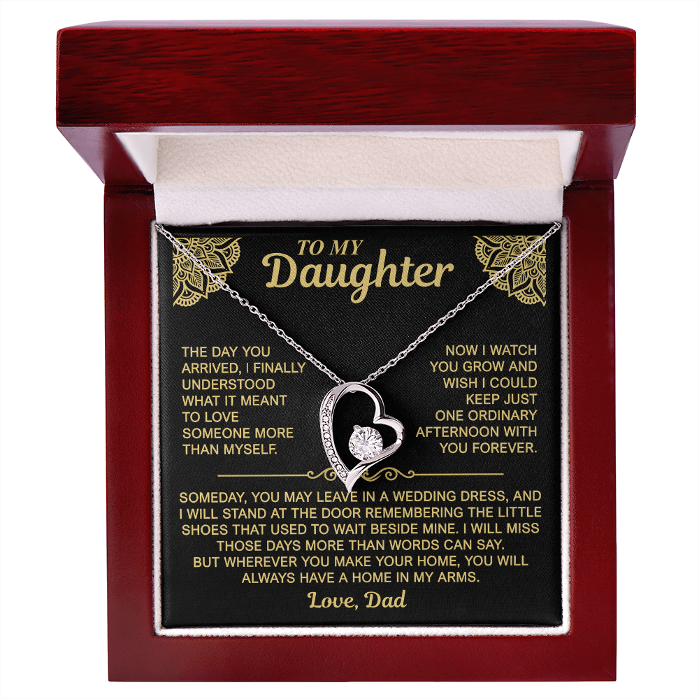 To My Daughter — Always a Home in My Arms | Forever Love Necklace