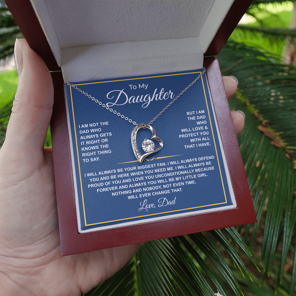 To My Daughter — Forever Your Biggest Fan Necklace from Dad