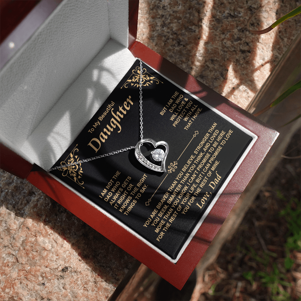 To My Daughter — For the Rest of Mine Forever Love Necklace