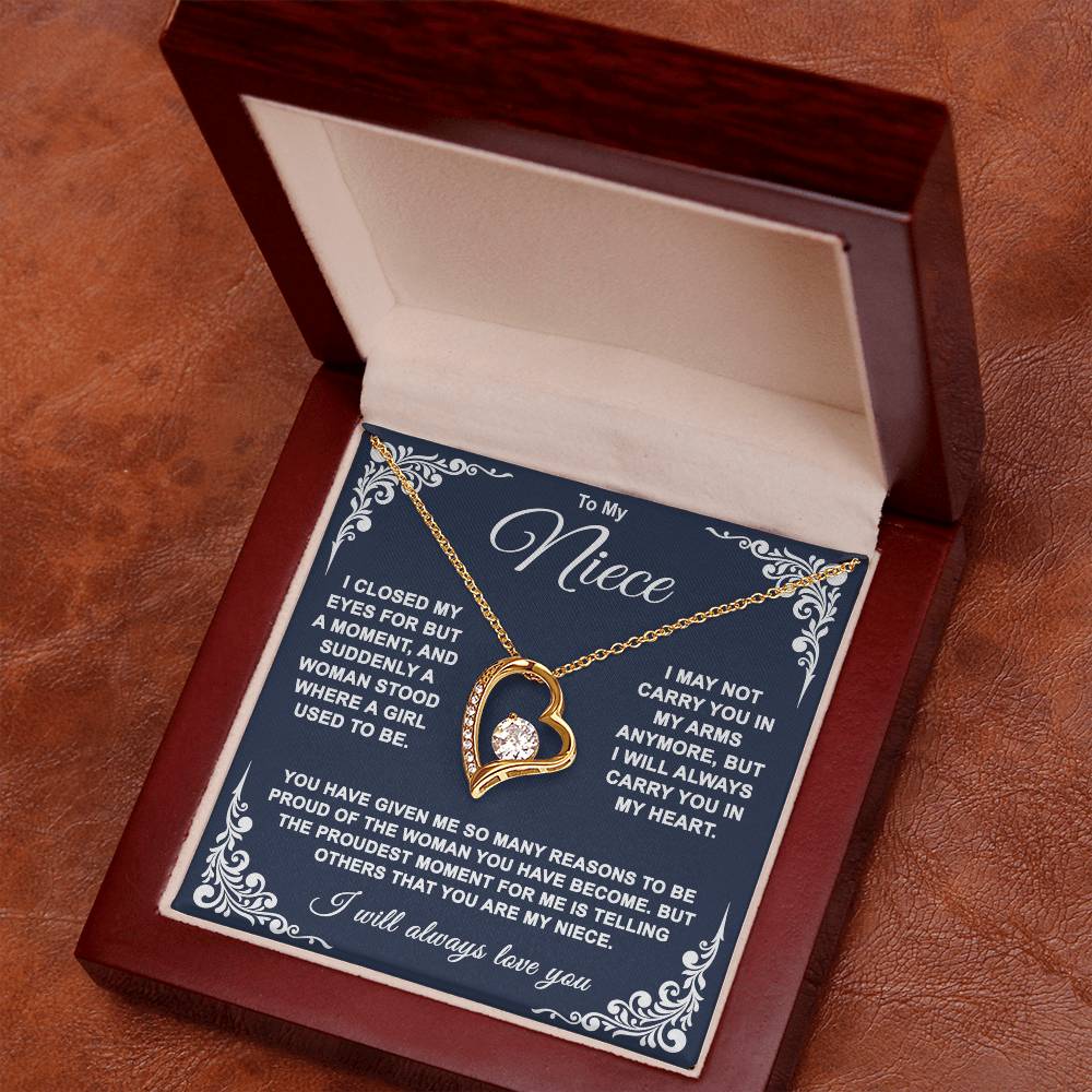 To My Niece — So Proud of You Forever Love Necklace
