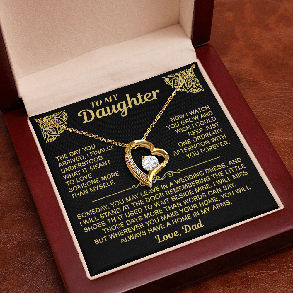 To My Daughter — Always a Home in My Arms | Forever Love Necklace