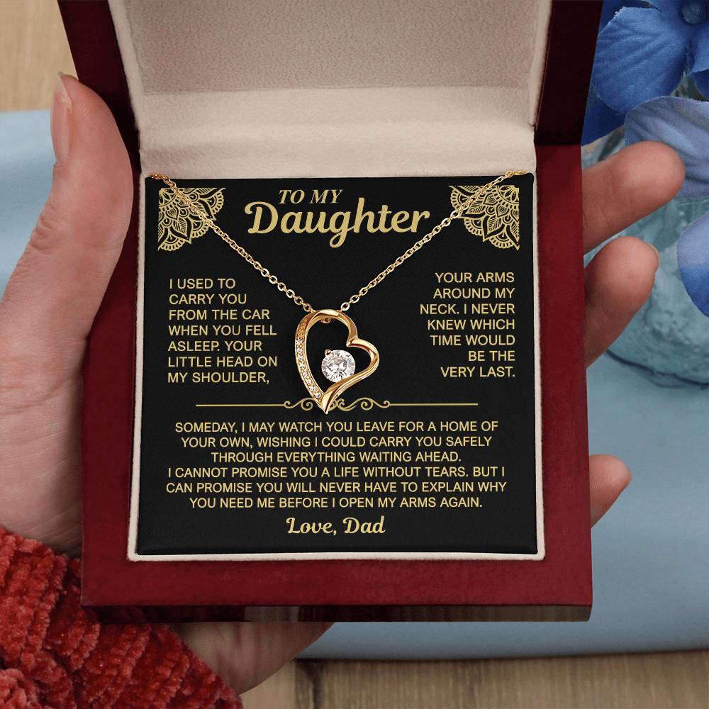 To My Daughter — My Arms Are Always Open | Forever Love Necklace