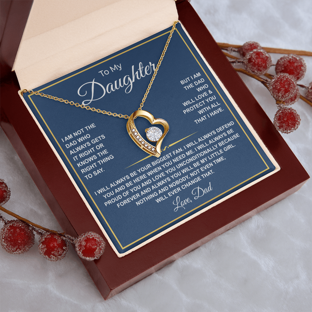To My Daughter — Forever Your Biggest Fan Necklace from Dad