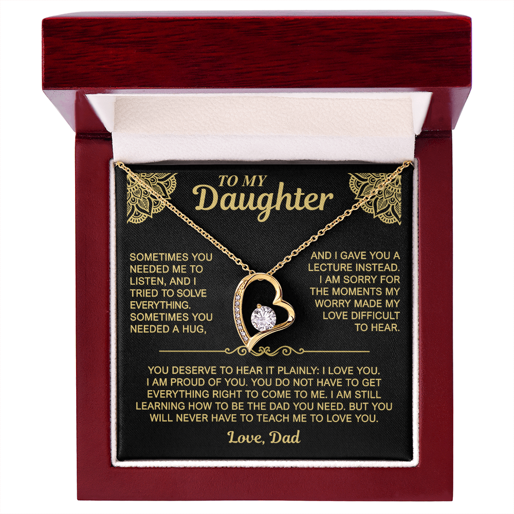To My Daughter — I Love You. I'm Proud of You. | Forever Love Necklace