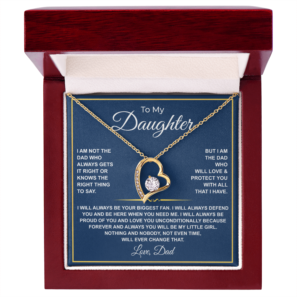 To My Daughter — Forever Your Biggest Fan Necklace from Dad