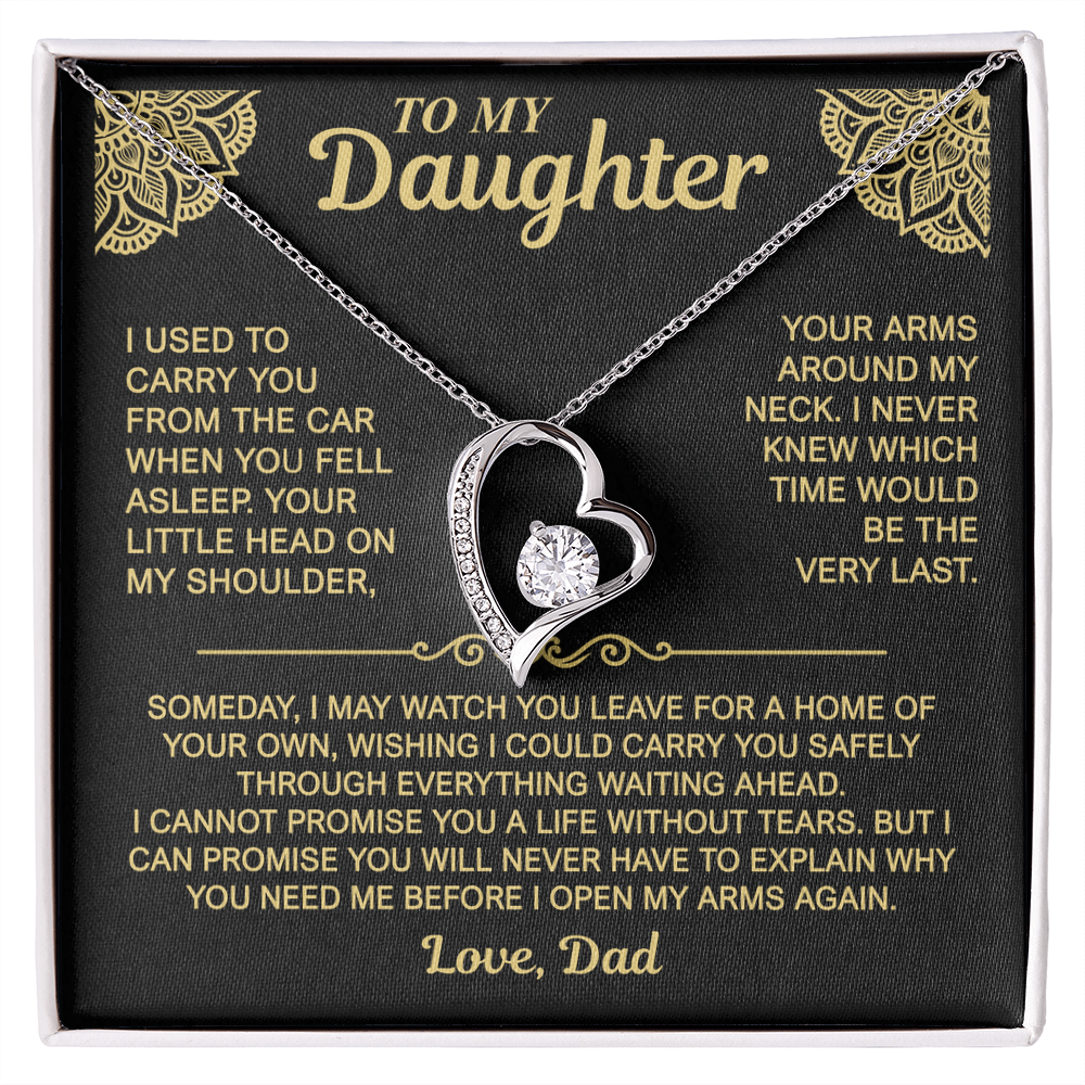 To My Daughter — My Arms Are Always Open | Forever Love Necklace