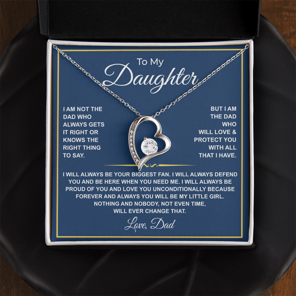 To My Daughter — Forever Your Biggest Fan Necklace from Dad