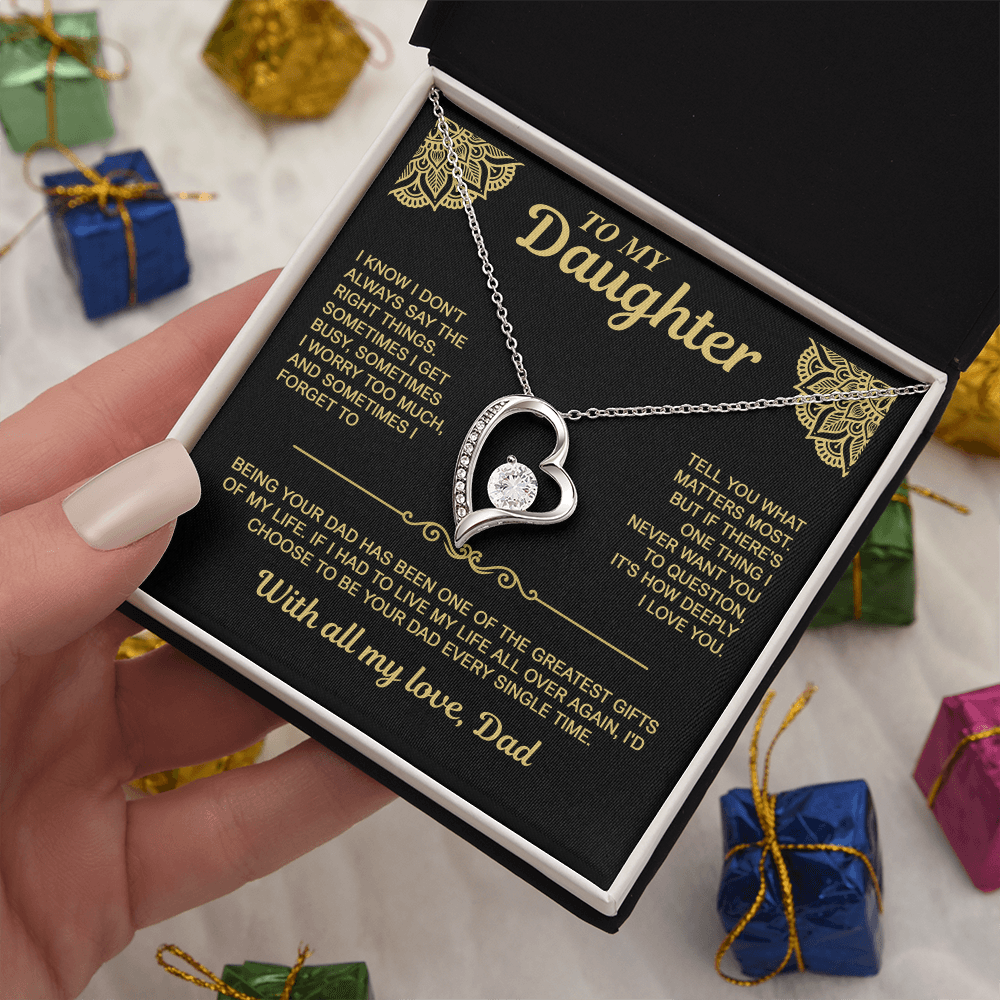 To My Daughter — I'd Choose You Every Time | Forever Love Necklace