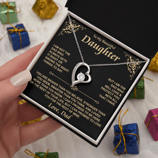 To My Daughter — For the Rest of Mine Forever Love Necklace