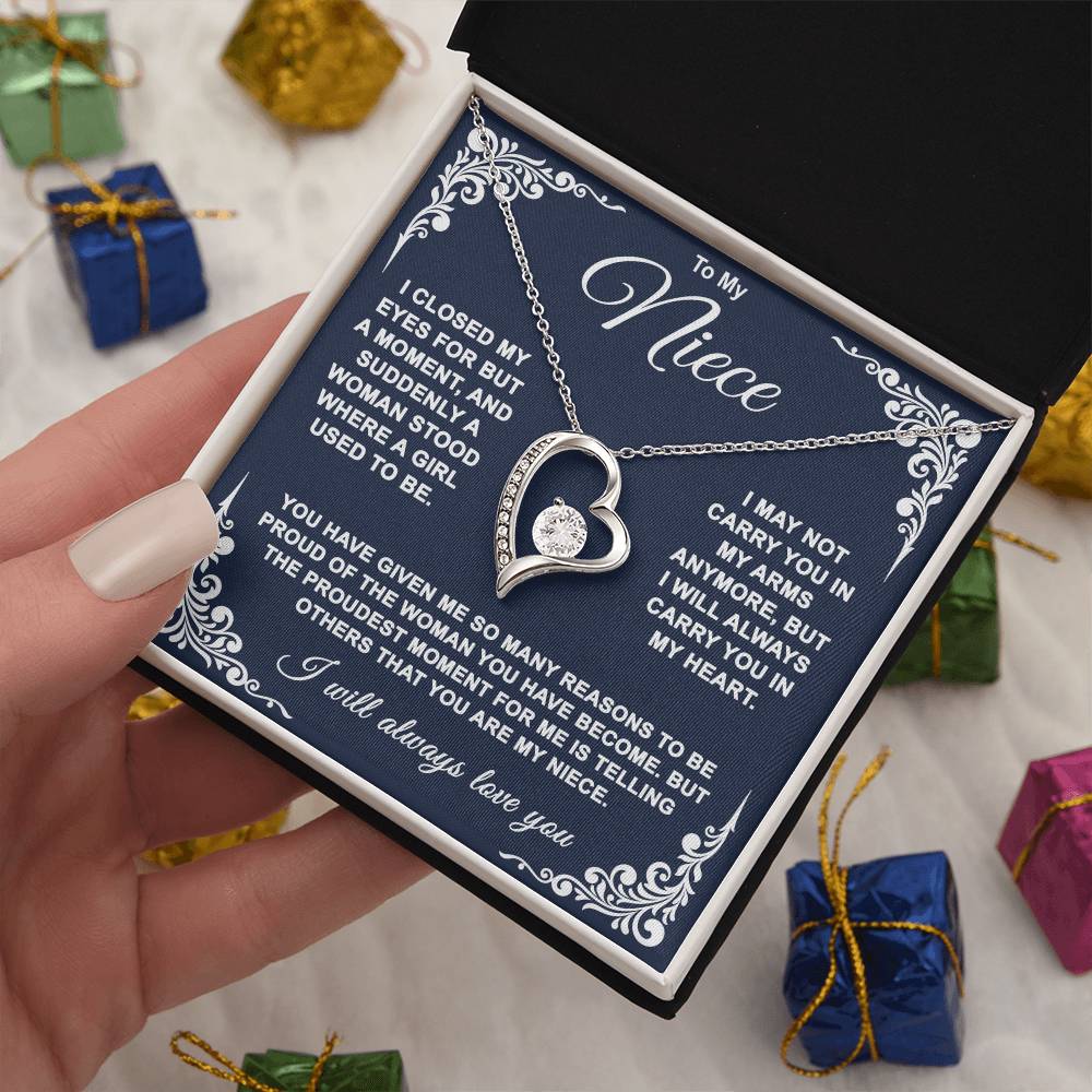 To My Niece — So Proud of You Forever Love Necklace