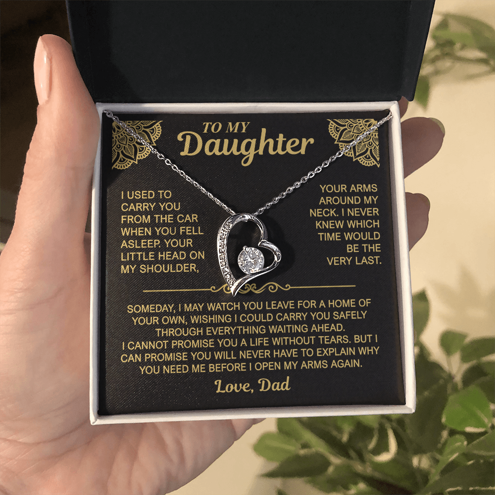 To My Daughter — My Arms Are Always Open | Forever Love Necklace