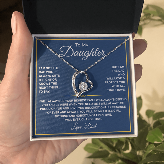 To My Daughter — Forever Your Biggest Fan Necklace from Dad