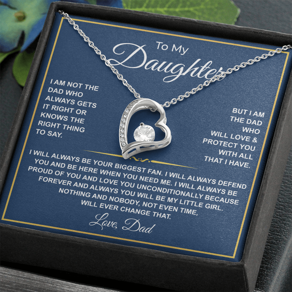 To My Daughter — Forever Your Biggest Fan Necklace from Dad