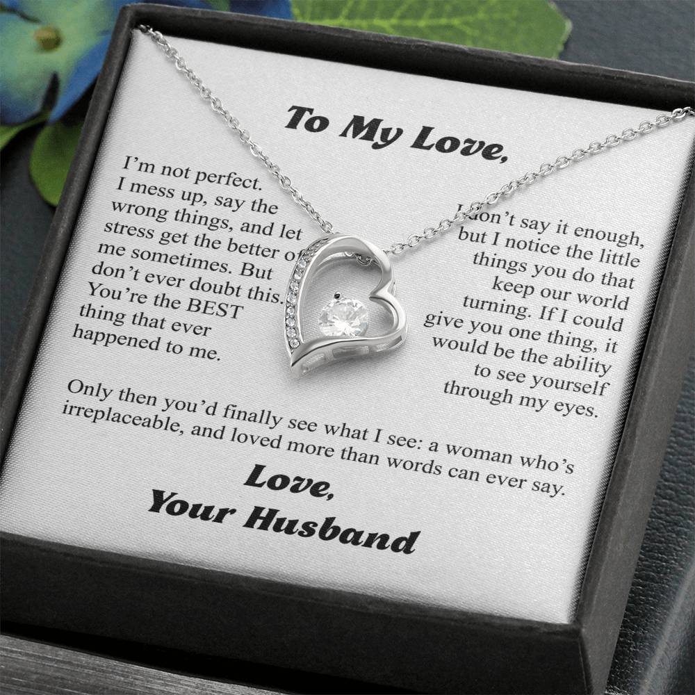 To My Wife — More Than Words Forever Love Necklace