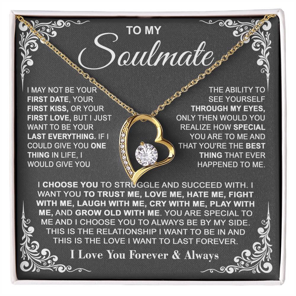 To My Soulmate — I Choose You Forever Love Necklace