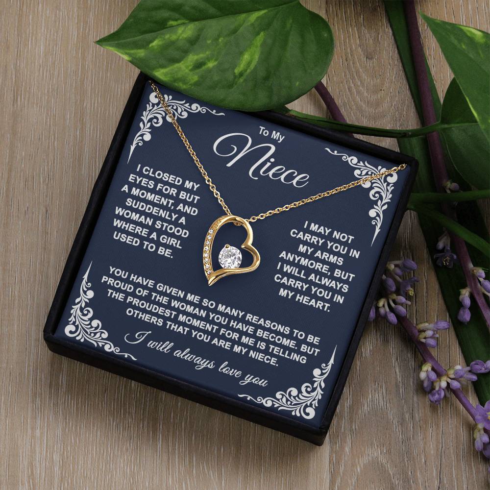 To My Niece — So Proud of You Forever Love Necklace