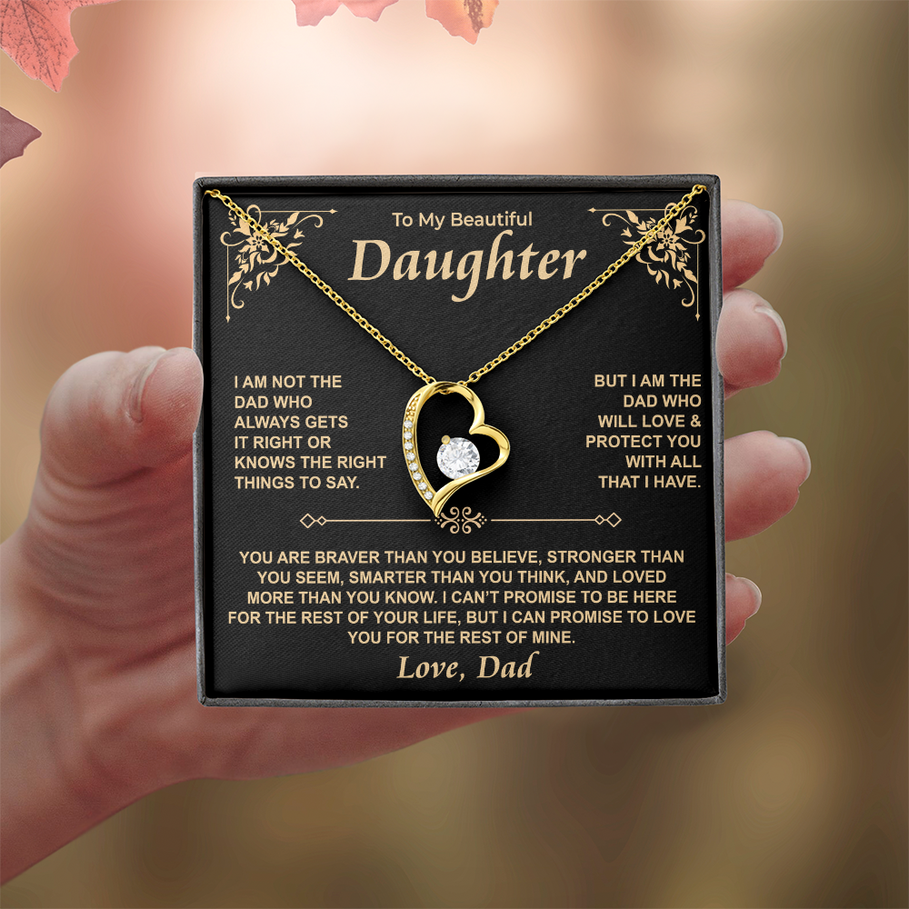To My Daughter — For the Rest of Mine Forever Love Necklace