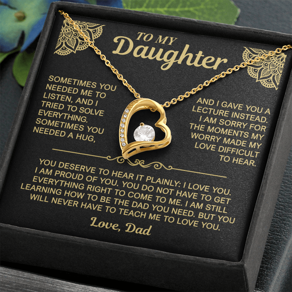 To My Daughter — I Love You. I'm Proud of You. | Forever Love Necklace