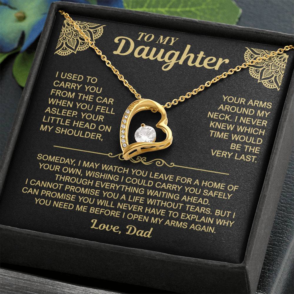 To My Daughter — My Arms Are Always Open | Forever Love Necklace