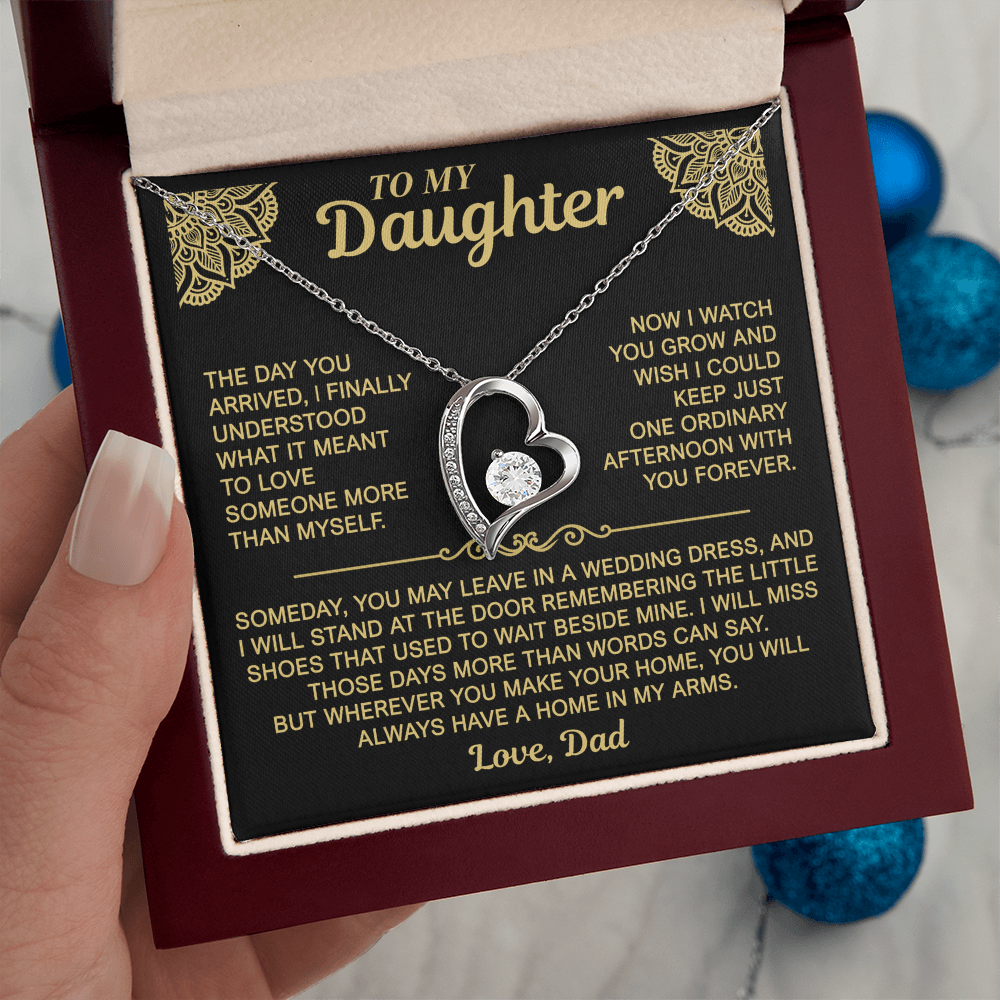 To My Daughter — Always a Home in My Arms | Forever Love Necklace