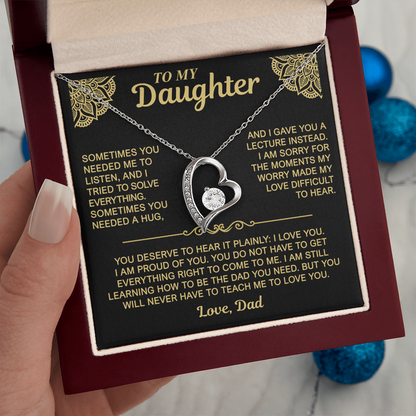 To My Daughter — I Love You. I'm Proud of You. | Forever Love Necklace