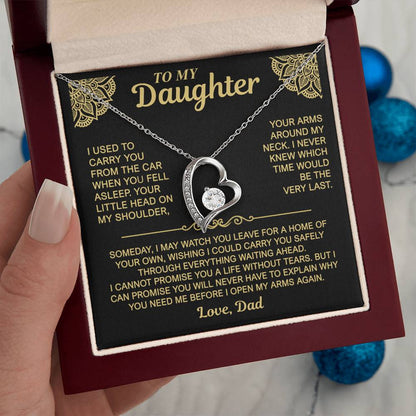 To My Daughter — My Arms Are Always Open | Forever Love Necklace