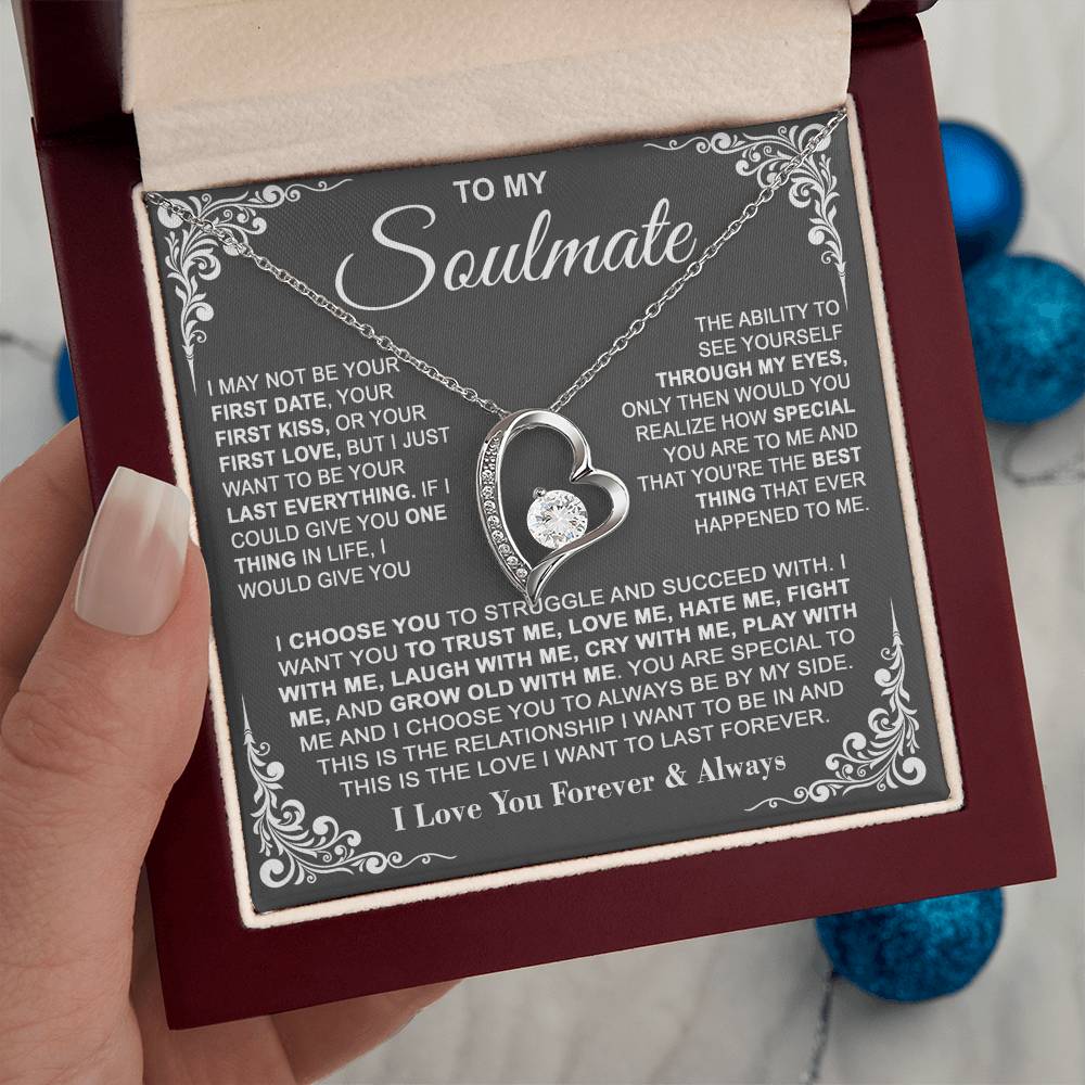 To My Soulmate — I Choose You Forever Love Necklace