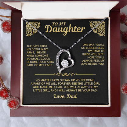 To My Daughter — Always My Little Girl | Forever Love Necklace