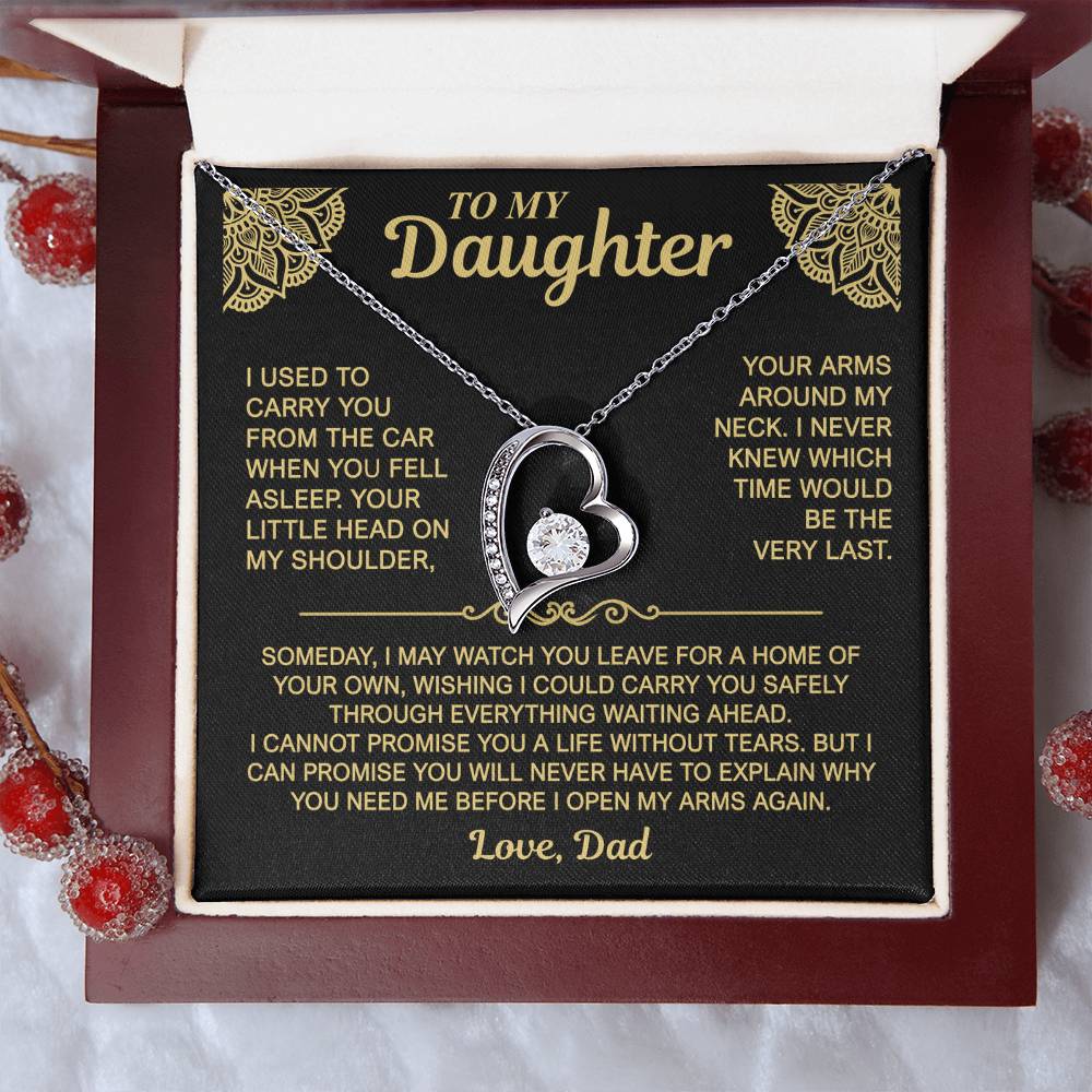 To My Daughter — My Arms Are Always Open | Forever Love Necklace