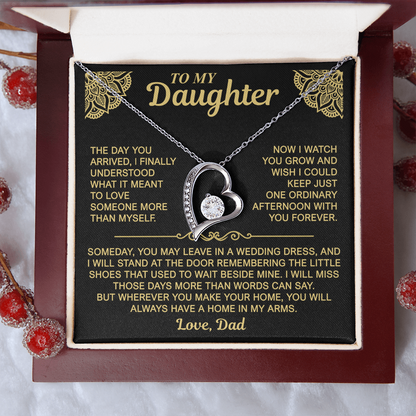 To My Daughter — Always a Home in My Arms | Forever Love Necklace