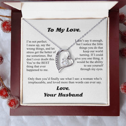 To My Wife — More Than Words Forever Love Necklace