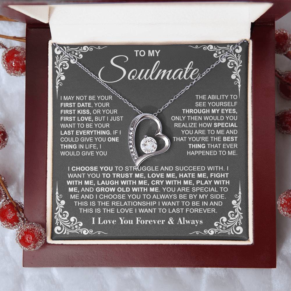 To My Soulmate — I Choose You Forever Love Necklace