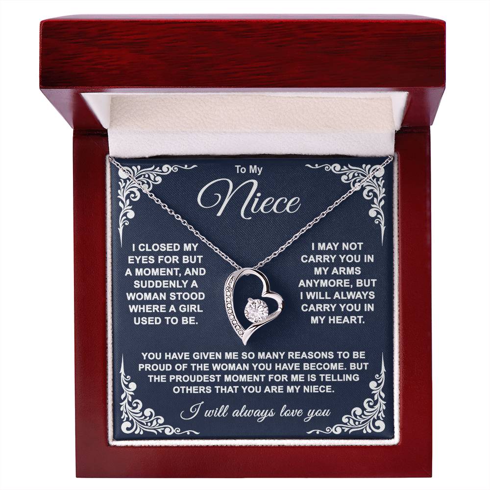 To My Niece — So Proud of You Forever Love Necklace