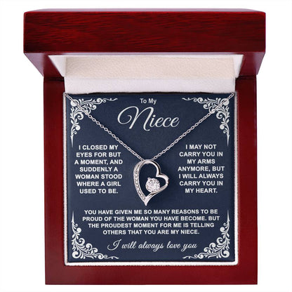To My Niece — So Proud of You Forever Love Necklace