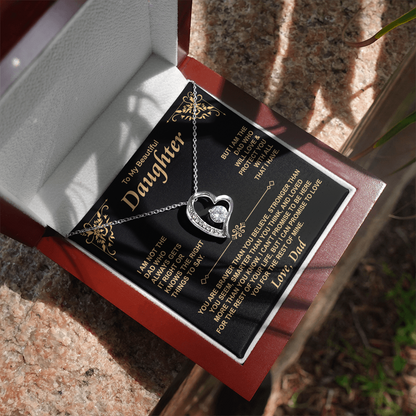 To My Daughter — For the Rest of Mine Forever Love Necklace