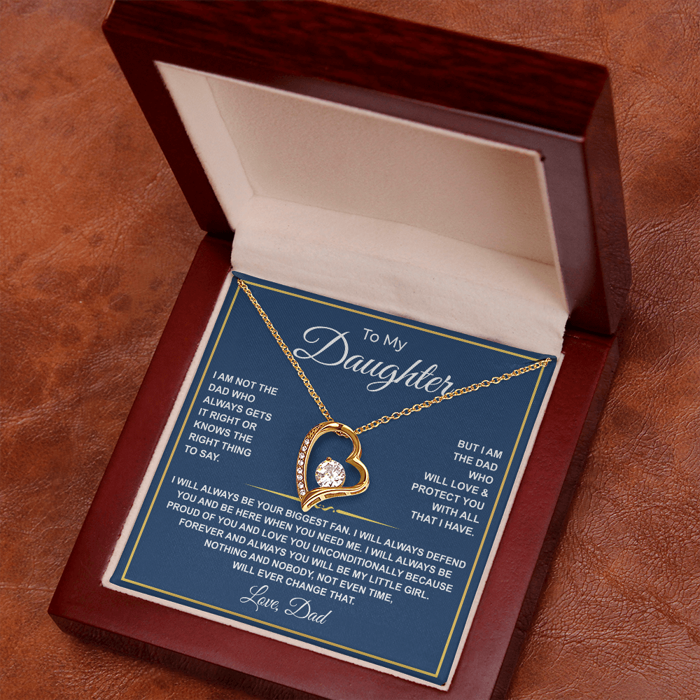 To My Daughter — Forever Your Biggest Fan Necklace from Dad