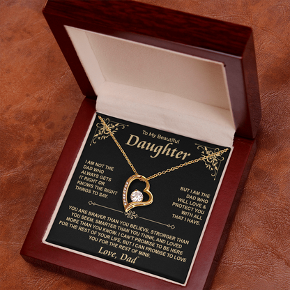 To My Daughter — For the Rest of Mine Forever Love Necklace