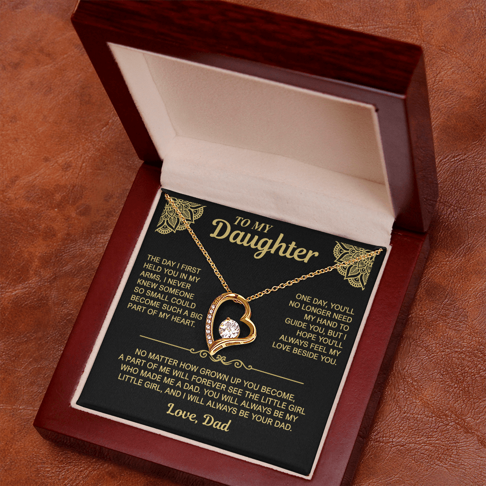 To My Daughter — Always My Little Girl | Forever Love Necklace