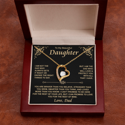 To My Daughter — For the Rest of Mine Forever Love Necklace