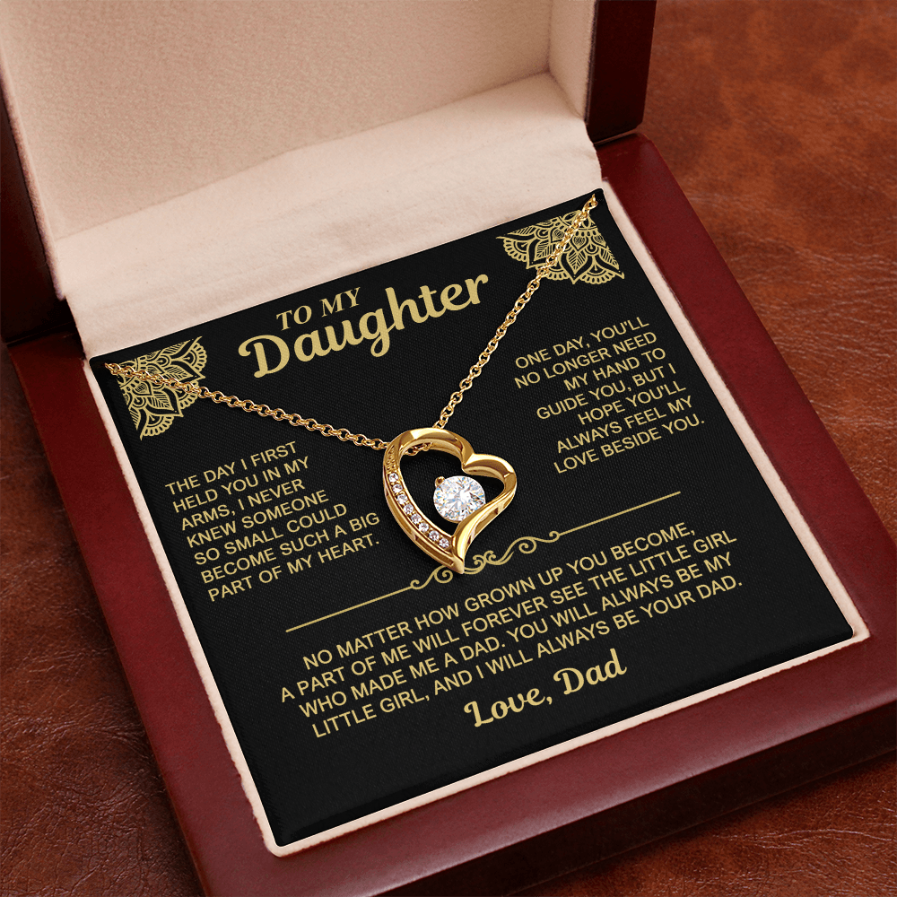 To My Daughter — Always My Little Girl | Forever Love Necklace