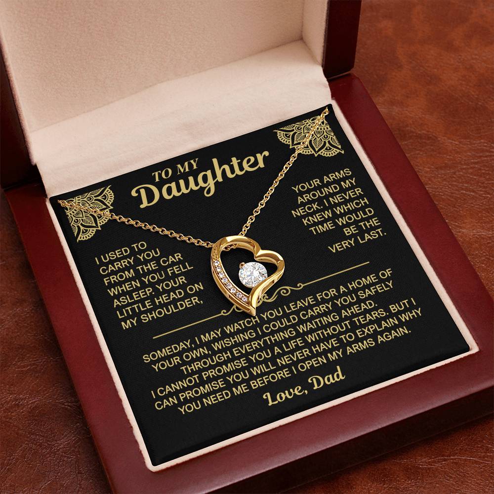 To My Daughter — My Arms Are Always Open | Forever Love Necklace