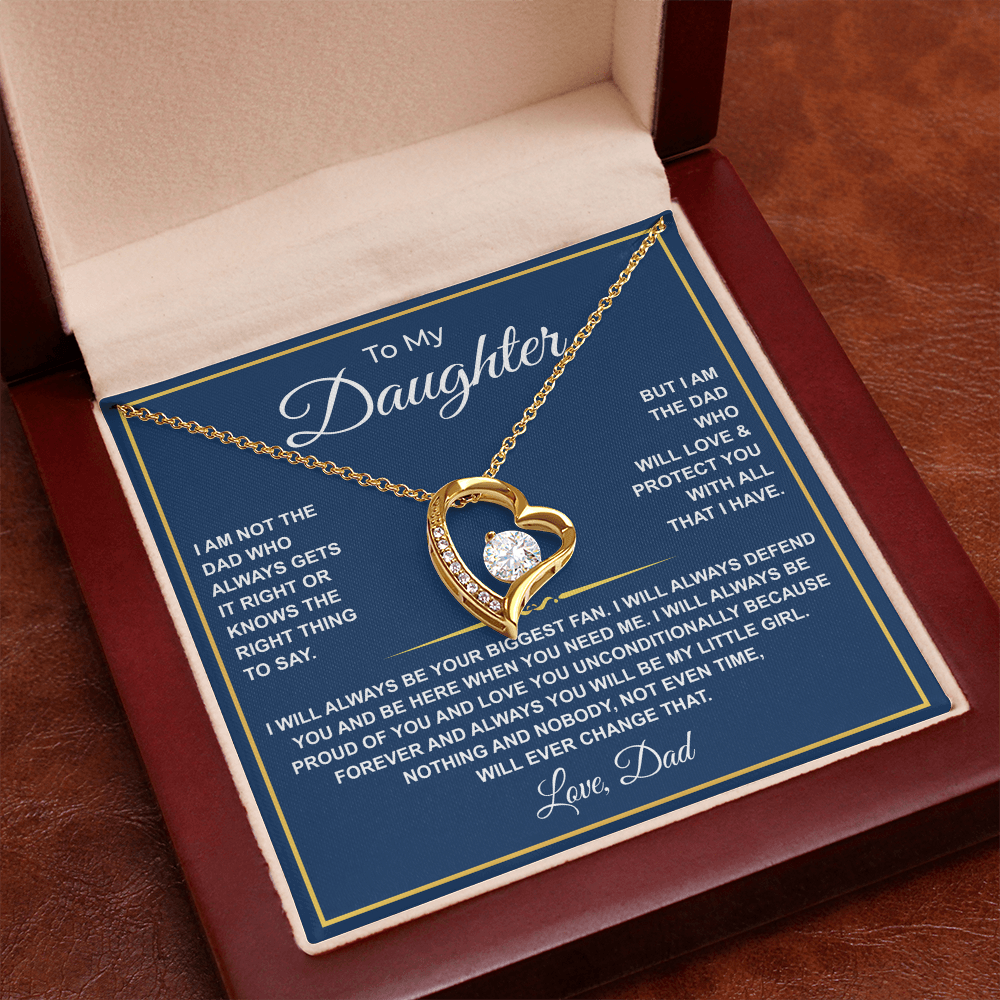 To My Daughter — Forever Your Biggest Fan Necklace from Dad