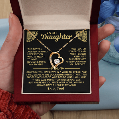 To My Daughter — Always a Home in My Arms | Forever Love Necklace